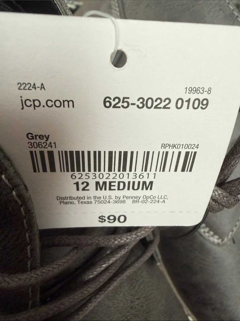 St. John's Bay “Action” Men's Dark Gray Chukka Boots. Dry+Cool. Size 12M